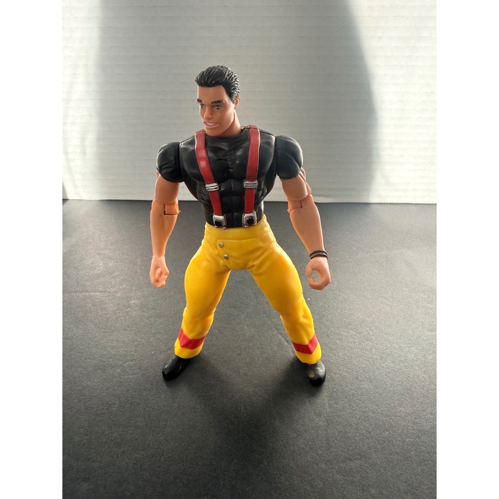 Vintage‎ 1996 Ethan Hawke Fireman Action Figure Tradewinds Muscular Yellow Pants